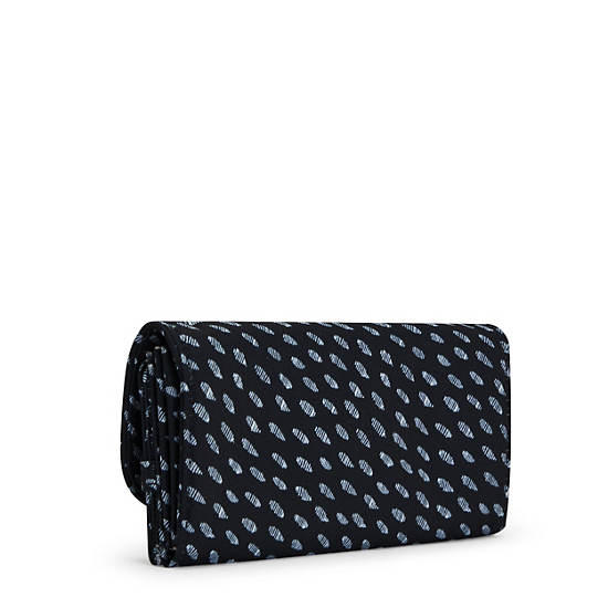 Kipling Money Land Printed Snap Wallet Pung Mørkeblå | DK 2183NW